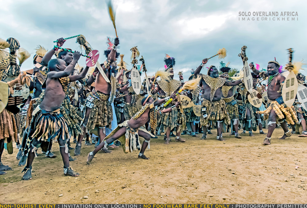 solo overland travel Africa, isolated Shembe gathering, image by Rick Hemi