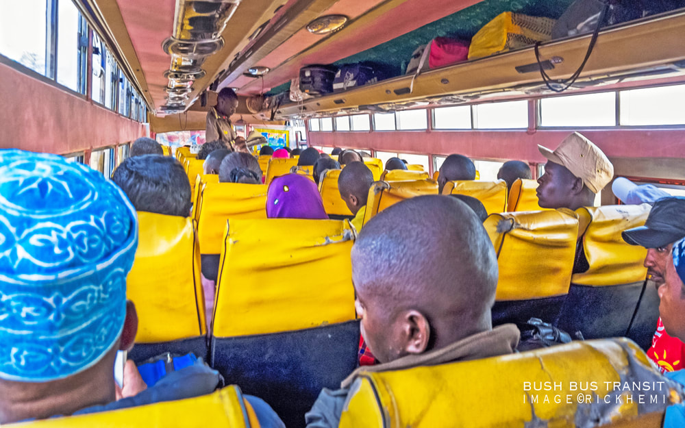 solo-overland-travel-and-transit-through Africa, bush bus transit coast to coast, image by Rick Hemi