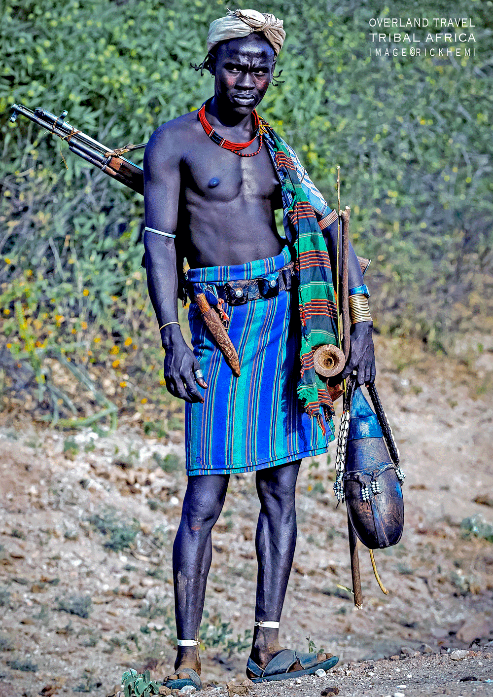solo overland travel and transit Africa, solo travel Africa, tribal lands Africa, image by Rick Hemi