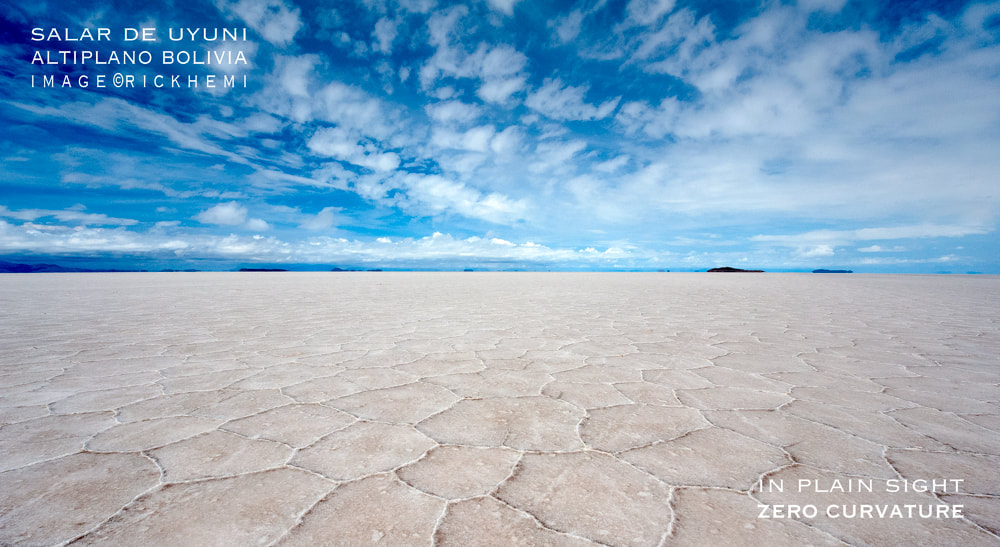 solo overland travel offshore, salt salar Bolivian Altiplano, DSLR image by Rick Hemi 