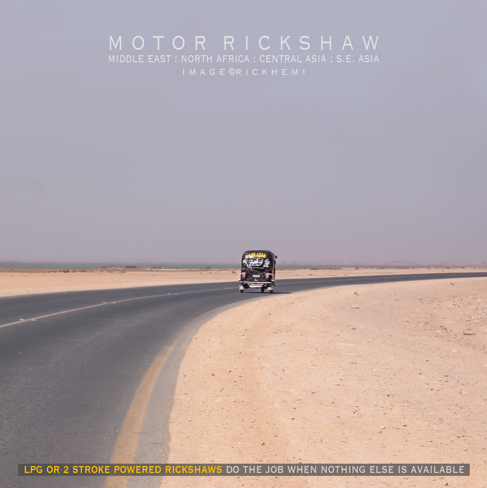 overland travel and transit, motor rickshaws, north Africa, Middle East, central Asia, south east Asia