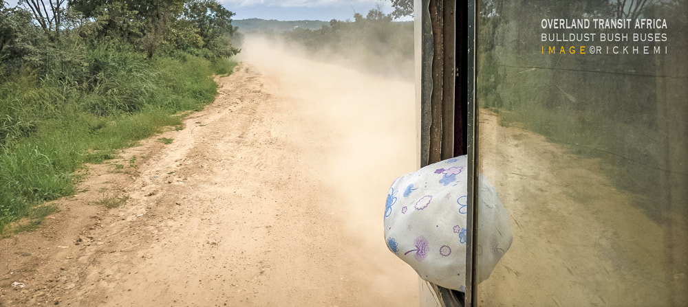 Africa solo overland travel and transit, bull dust bush buses coast to coast across Africa, image by Rick Hemi