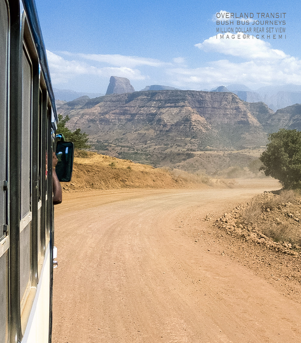 solo overland travel and transit Africa, rough bush bus journeys through Africa, image by Rick Hemi