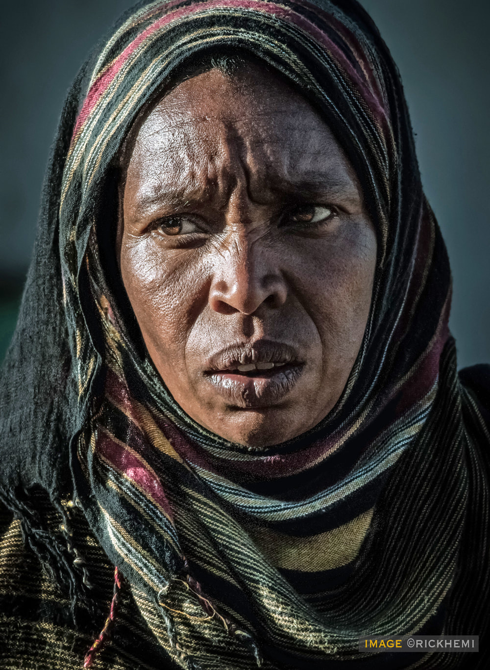 overland travel and transit Africa, street snap portrait by Rick Hemi