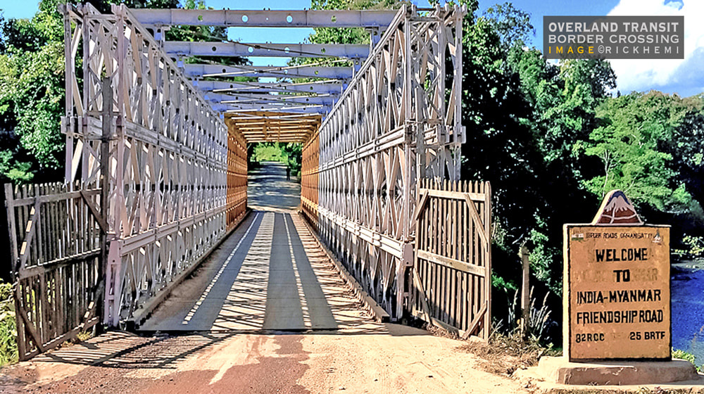 solo overland travel and transit Asia, Myanmar India Tamu friendship bridge border crossing, image by Rick Hemi 