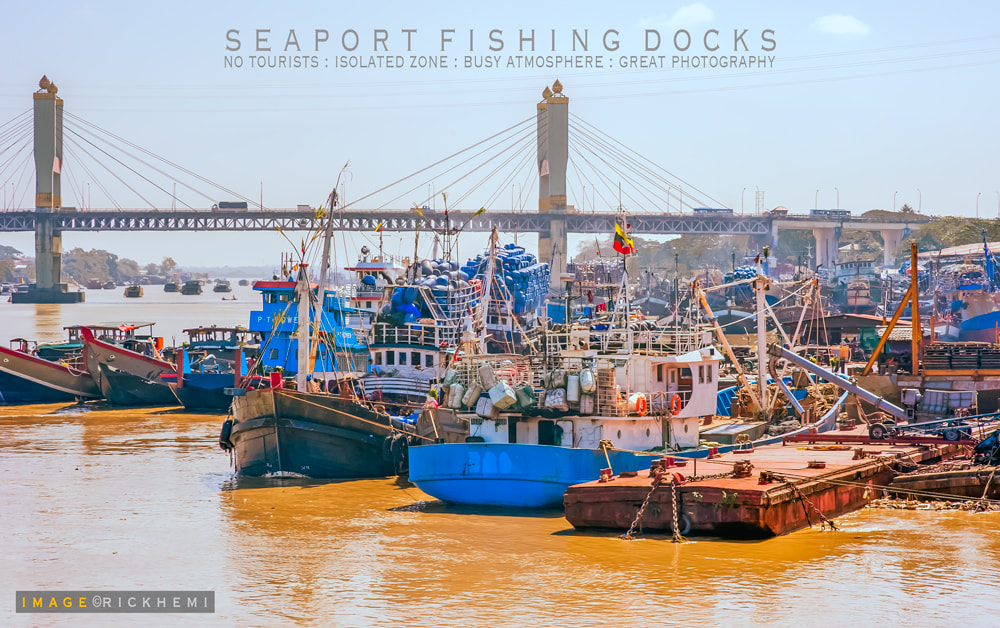 solo overland travel Africa, Asia, Middle East, South America, sea port fishing docks, image by Rick Hemi
