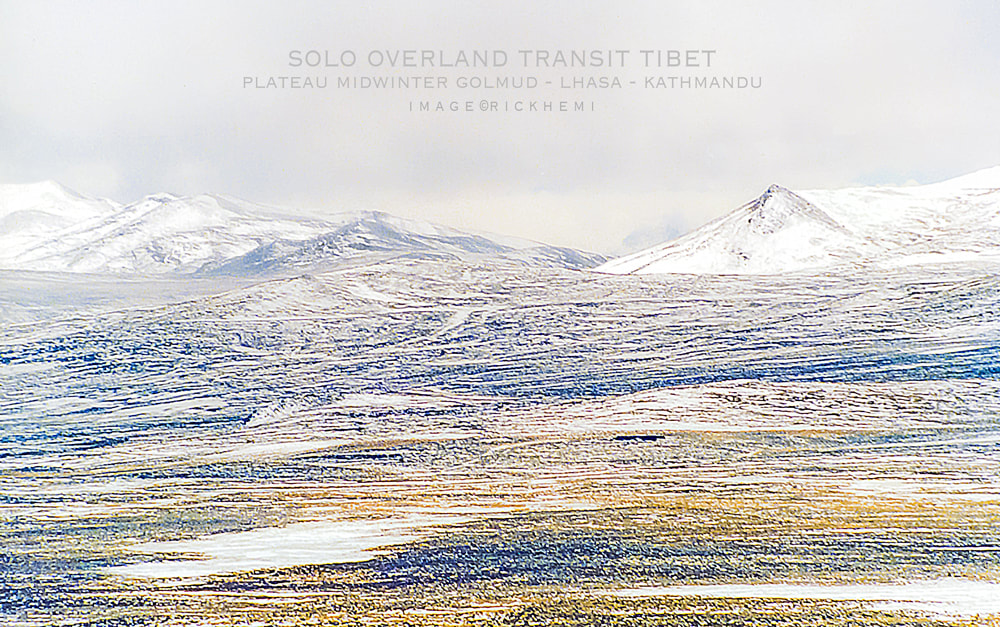 solo overland travel and transit Tibetan plateau, midwinter image by Rick Hemi 