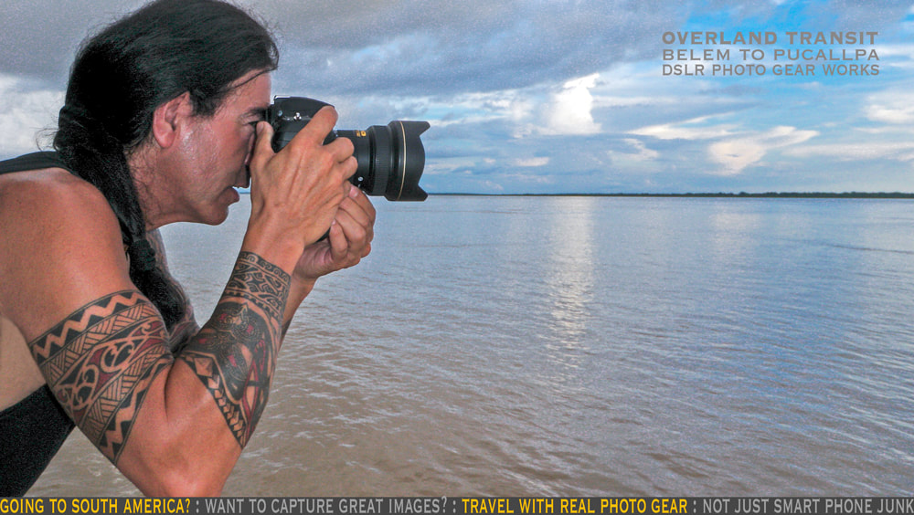 solo overland travel and transit Amazon, DSLR photo gear, AFS Nikon 14-24mm f/2.8, Rick Hemi 2009 location snap