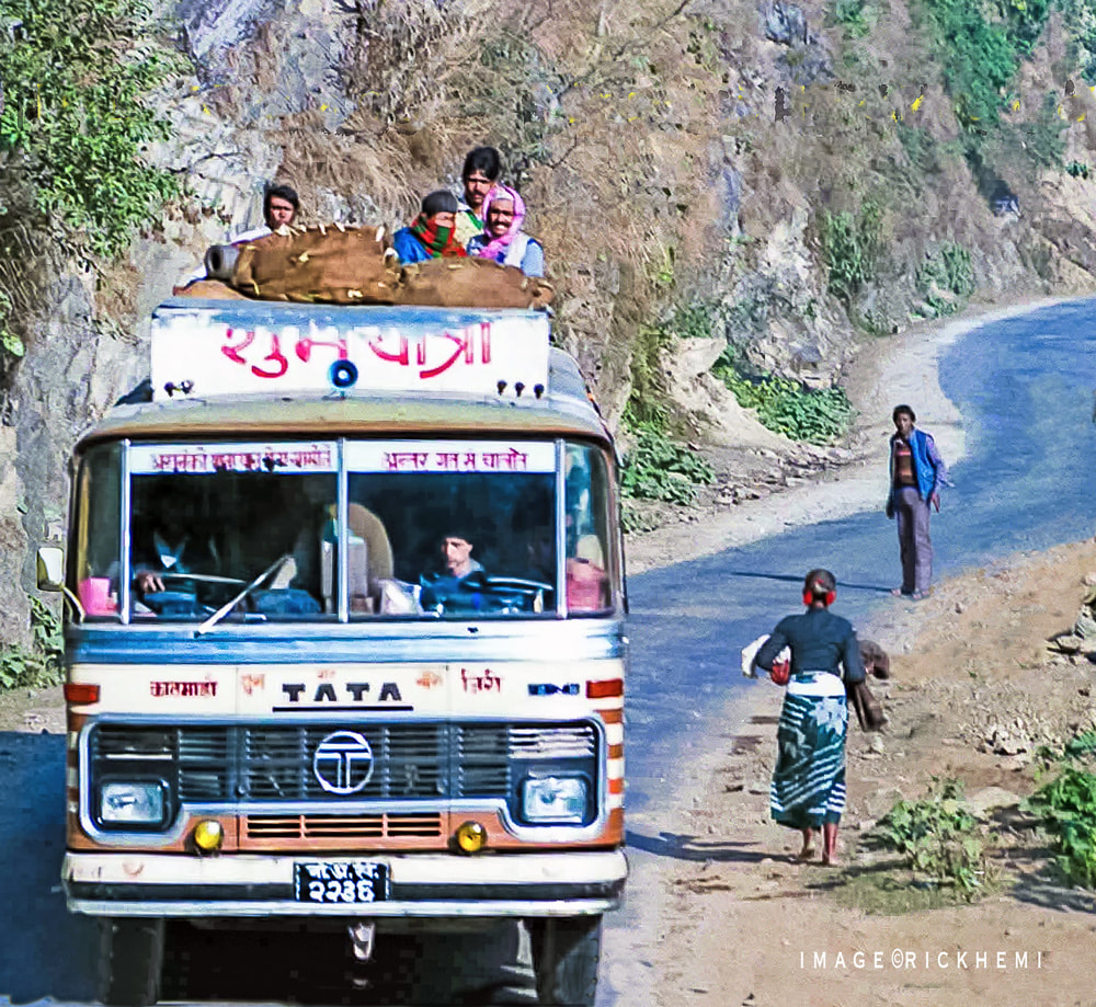 bush bus transit Nepali highlands, image by Rick Hemi