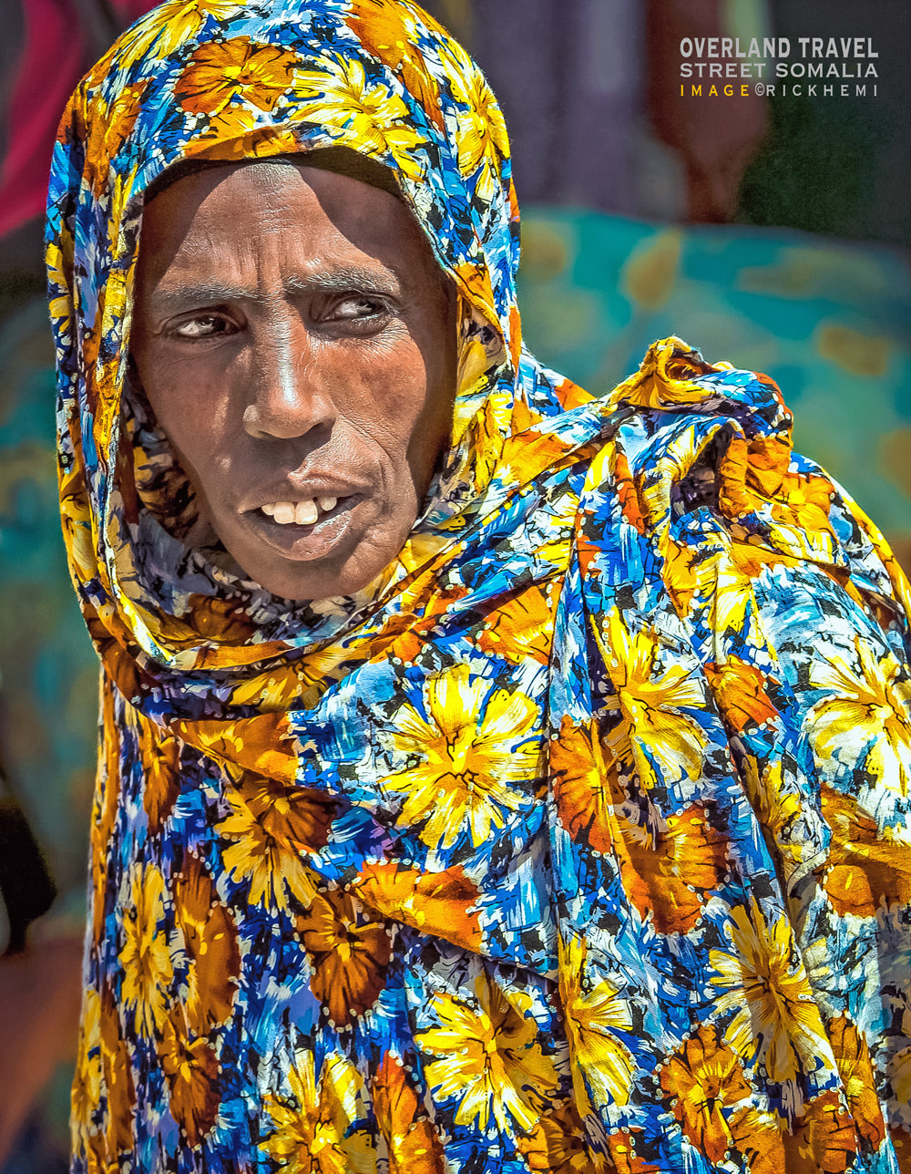 solo overland travel Somalia, village street snap Somalia, image by Rick Hemi