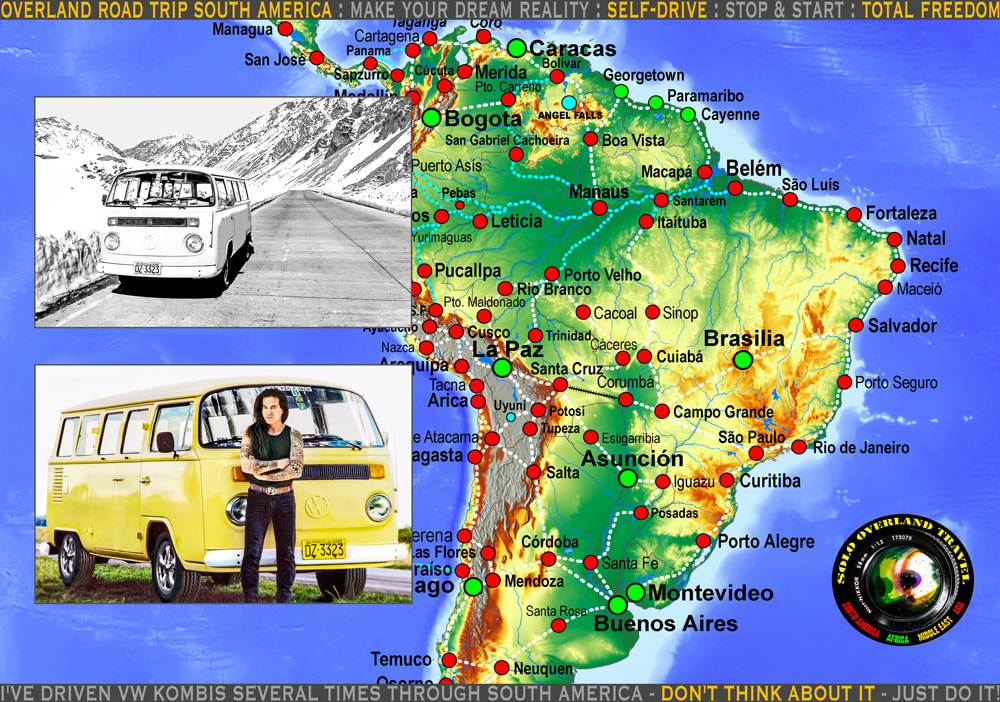 solo overland travel driving your own VW Kombi van across South America, VW kombi self drive South America, images by Rick Hemi