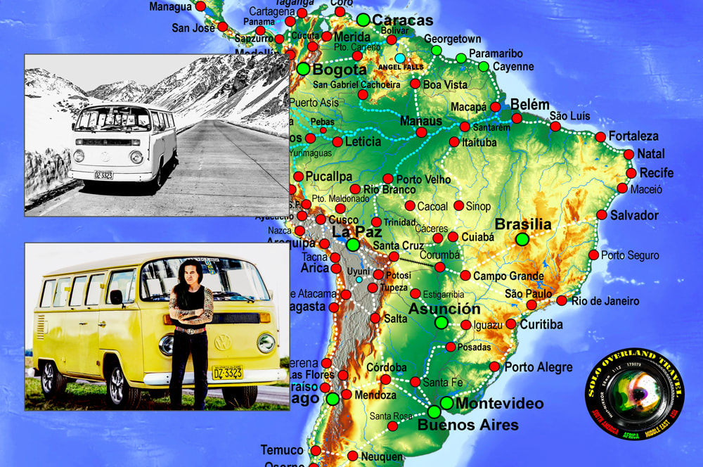 solo overland travel South America, self-driving your own VW Kombi van through South America, VW kombi self drive South America, images by Rick Hemi
