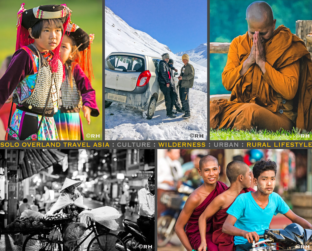 solo overland travel Asia, diverse image snaps Asia, images by Rick Hemi