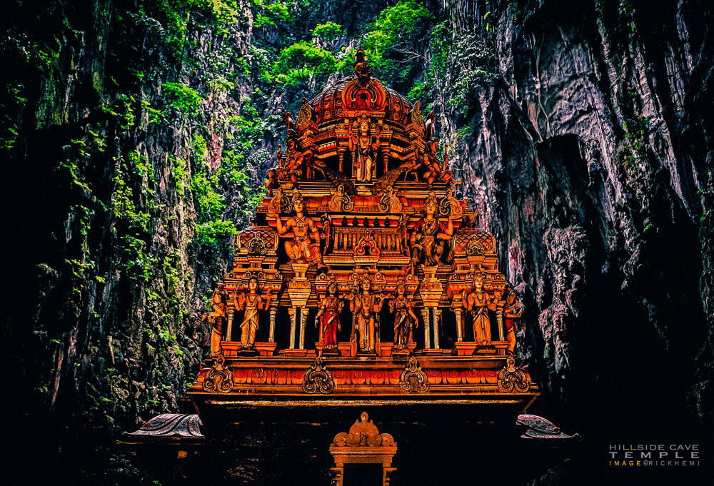 overland travel Asia, mountain cave temple, image by Rick Hemi