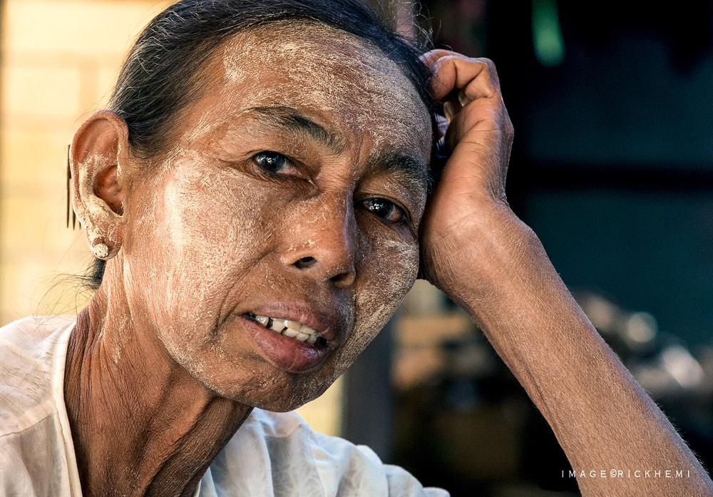 solo overland travel Asia, street portrait asia, DSLR full frame image by Rick Hemi