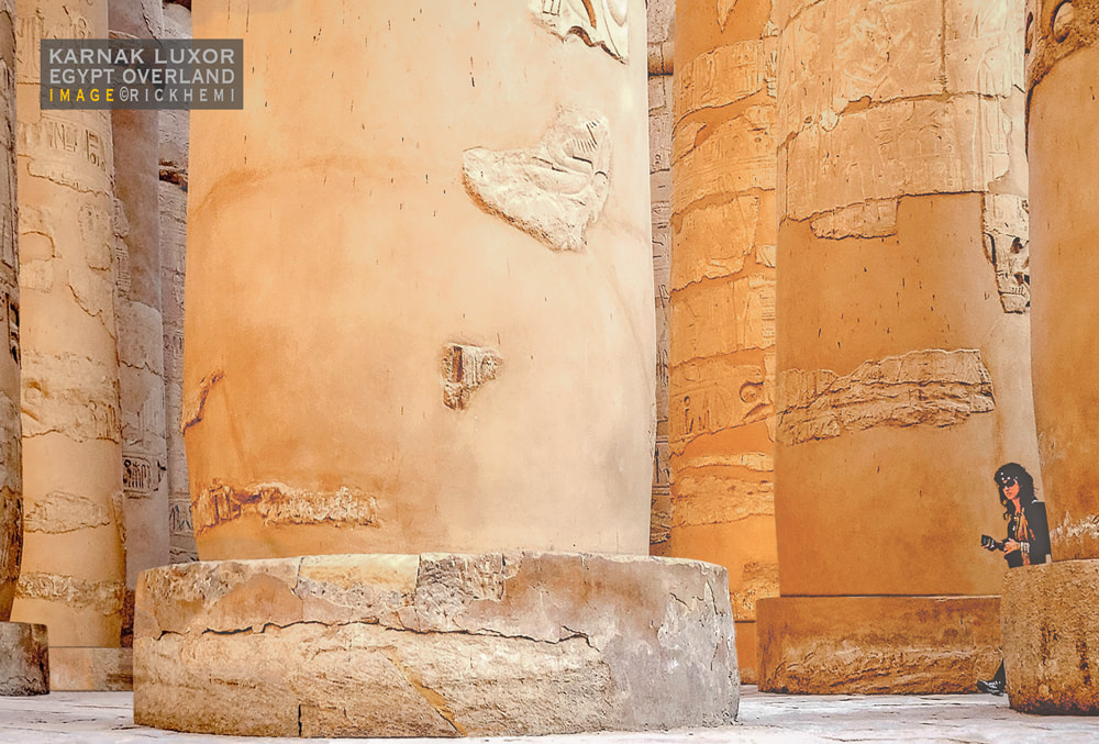 solo overland travel Middle East, karnak Luxor, image by Rick Hemi
