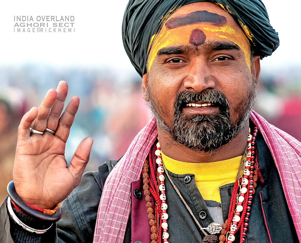 overland travel India, Aghori portrait, image by Rick Hemi 