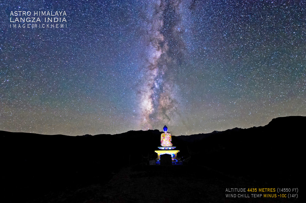 solo overland travel India, Himalaya astro, DSLR image by Rick Hemi