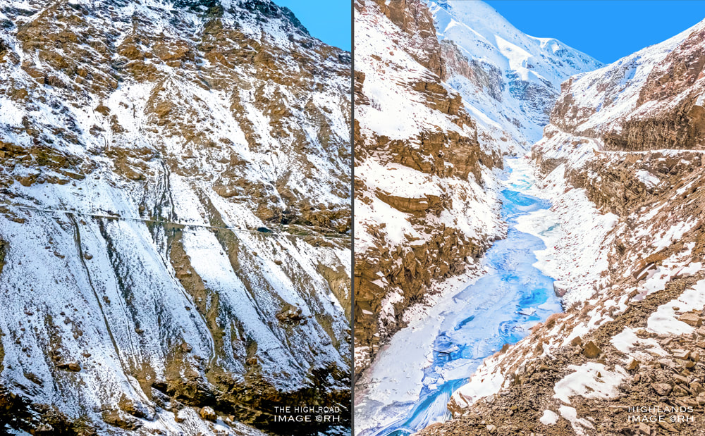 solo overland travel India, the high road midwinter Spiti valley, images by Rick Hemi