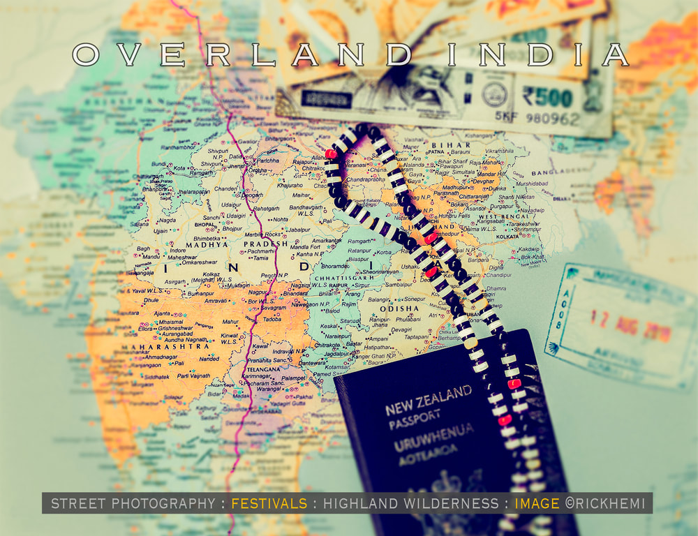 solo overland travel India inspiration map, image by Rick Hemi 