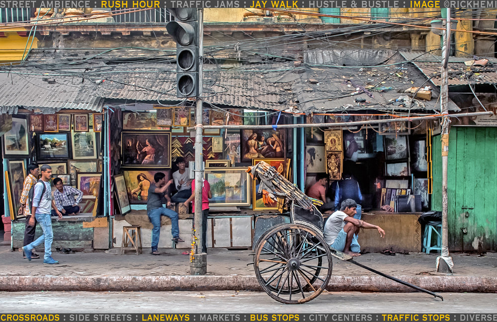 street ambience India, solo overland travel India, street photography India, image by Rick Hemi