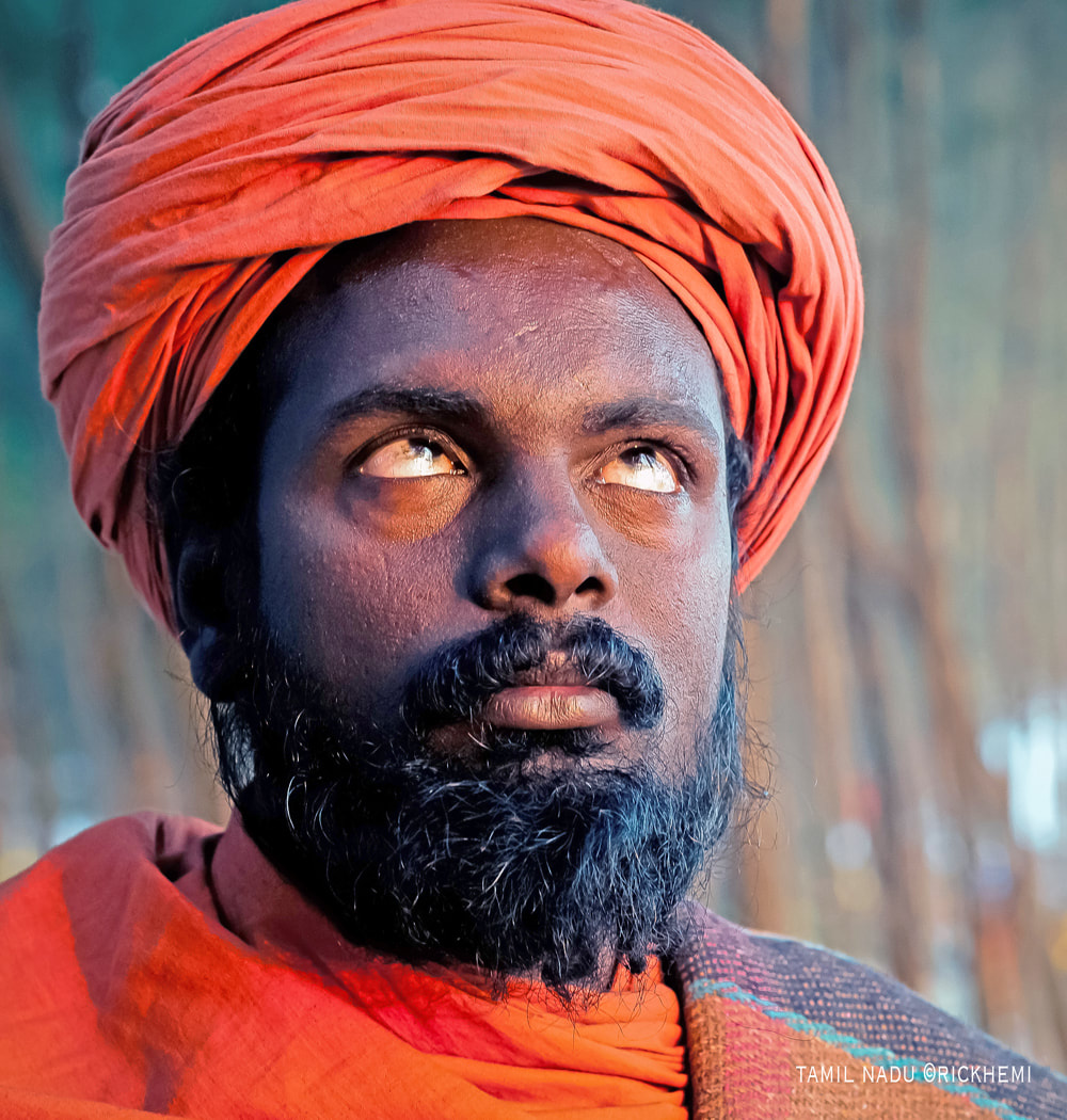 overland travel India, Tamil Nadu street portrait, image by Rick Hemi