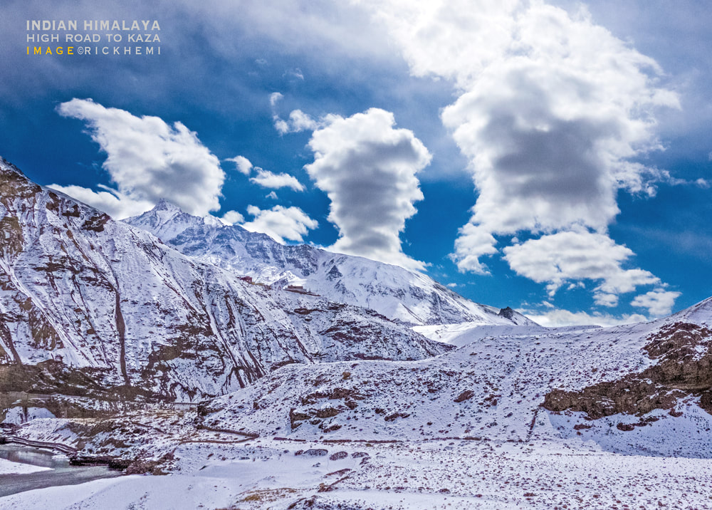 solo overland travel midwinter Himalayan Indian highlands, high road to Kaza, image by Rick Hemi