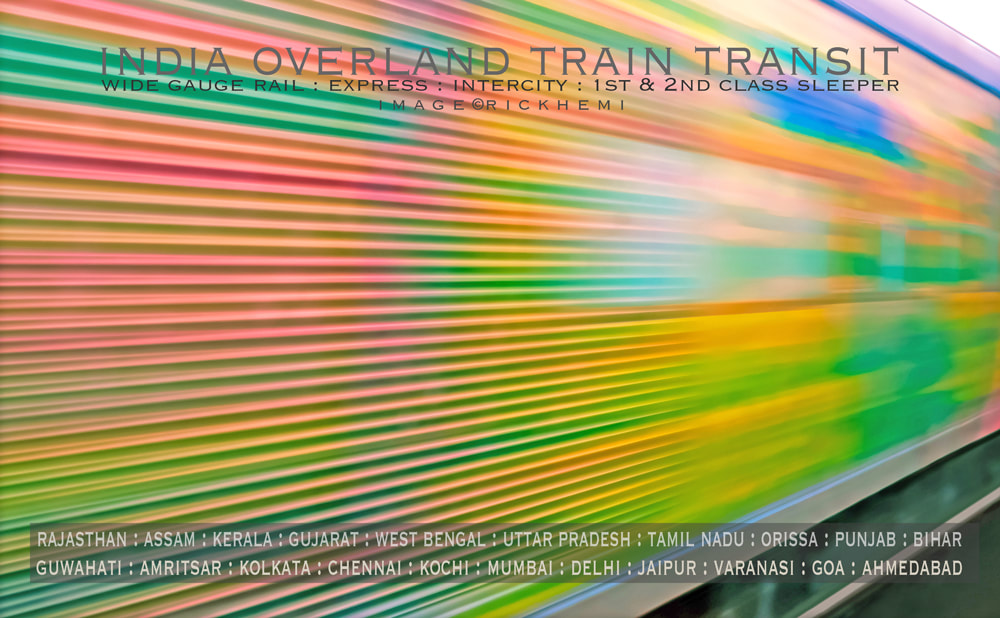 solo overland travel train transit India, image by Rick Hemi