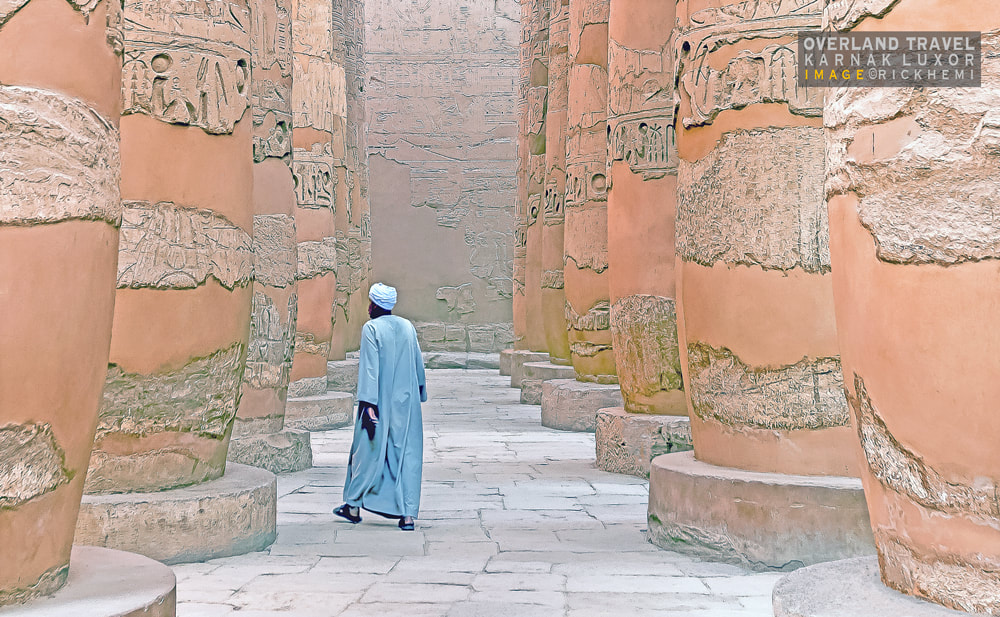 solo overland travel Middle East, Karnak image by Rick Hemi