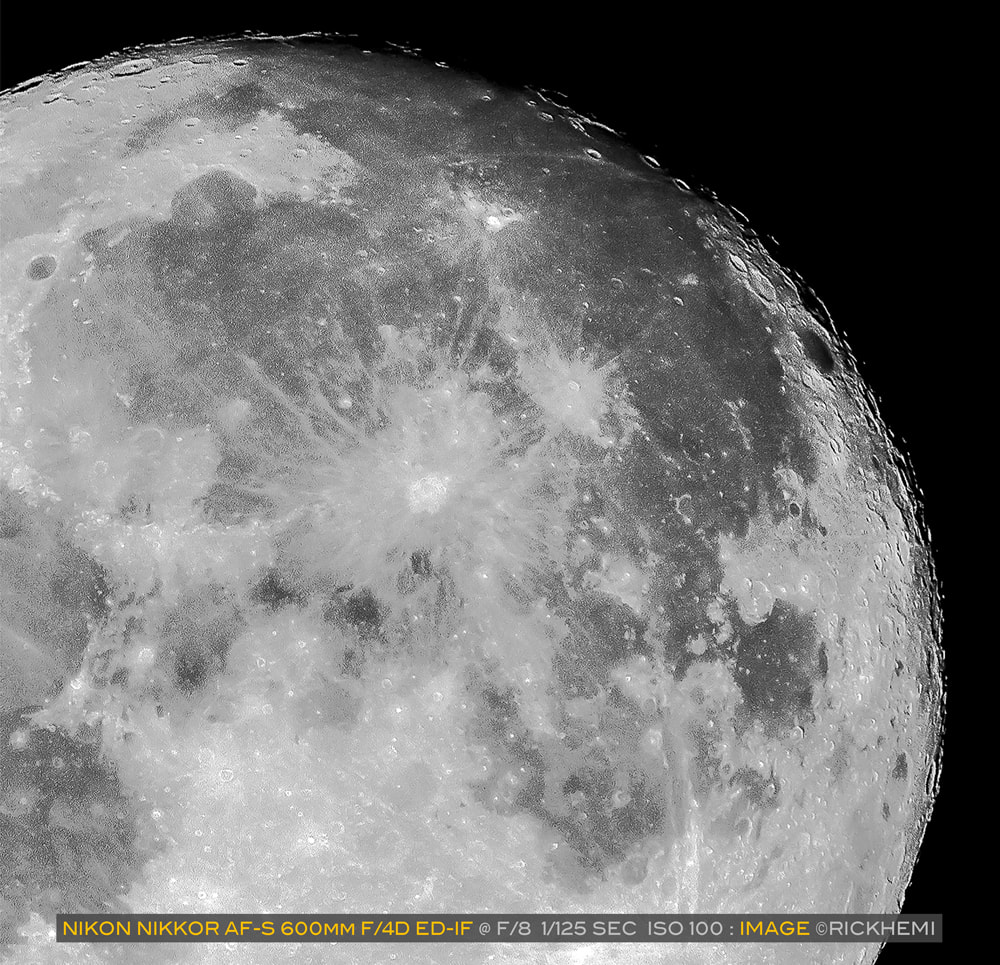 overland travel offshore, camera photo gear stuff, Nikon AF-S Nikkor 600mm f/4D ED-IF, moon shot, image by Rick Hemi