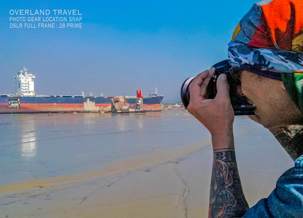 offshore solo overland travel, location snap using DSLR photo gear