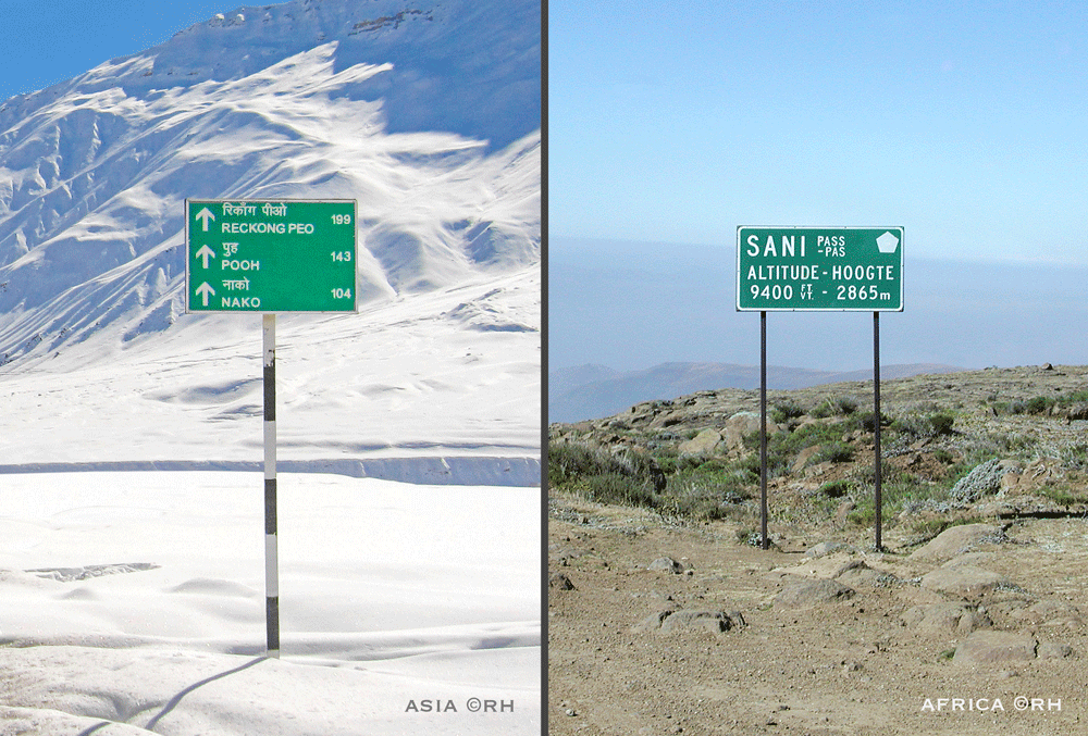 solo overland travel, road signage snaps by Rick Hemi