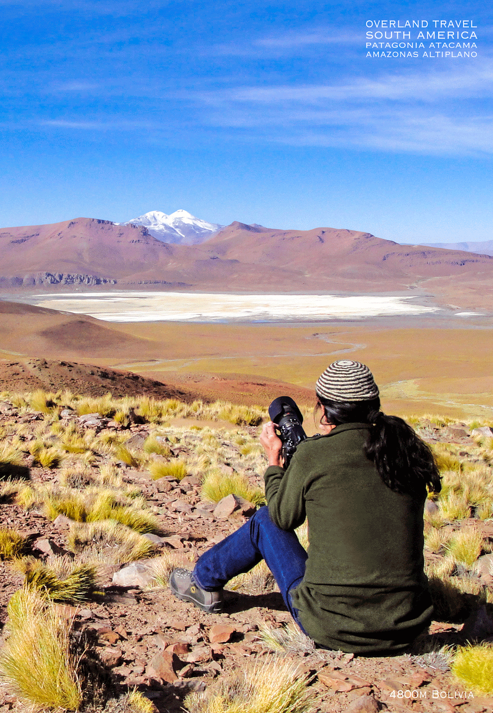 solo overland travel, boots on the ground south america, Patagonia to Cartegena, location snap Altiplano Rick Hemi