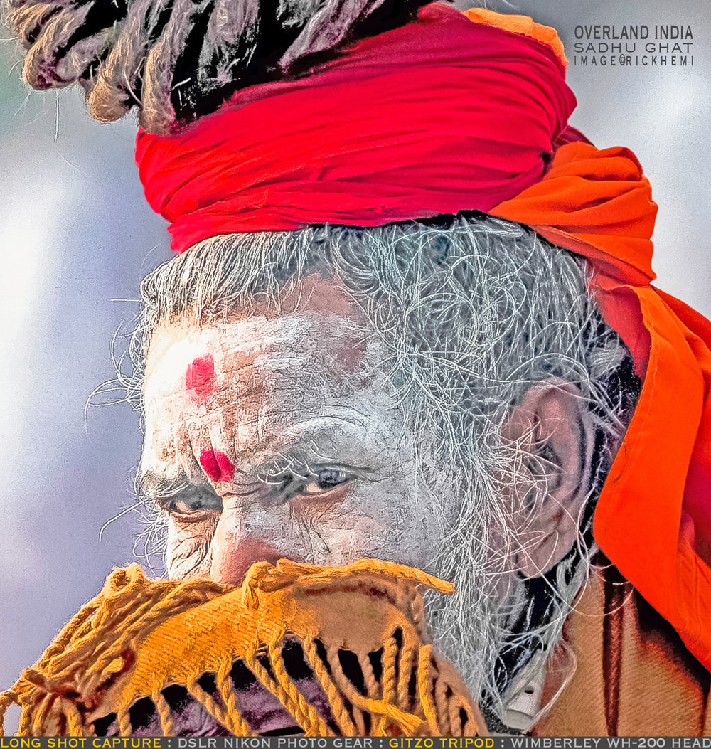 solo overland  travel India, street photography India, Sadhu Ghat, image by Rick Hemi