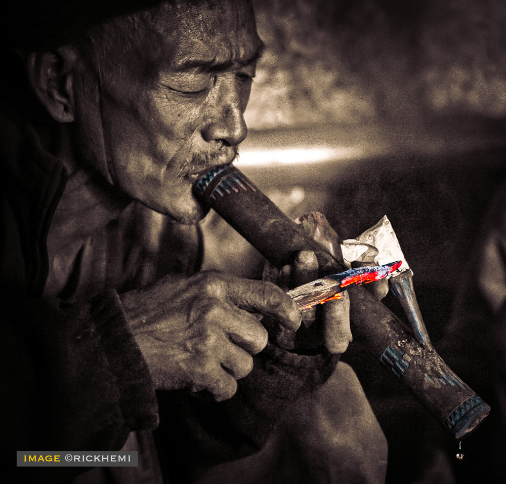 solo overland travel, opium smoker, image by Rick Hemi