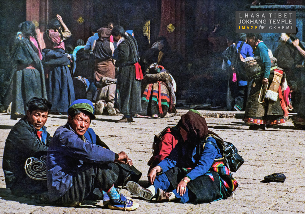 solo overland travel and transit Tibet, classic Jokhang temple image by Rick Hemi