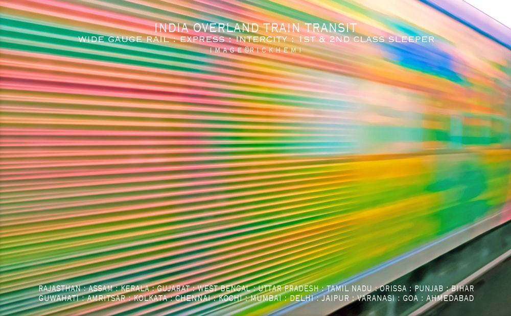 solo overland travel train transit India, image by Rick Hemi