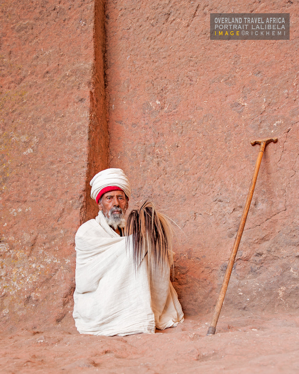 overland travel Africa, pilgrim portrait Lalibela, image by Rick Hemi