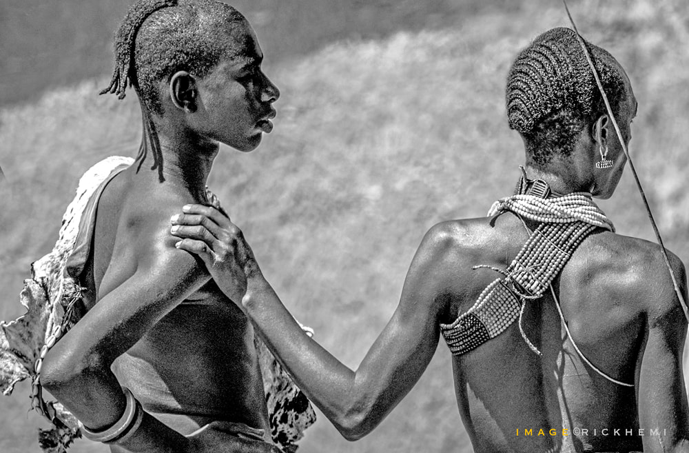 roadside tribal image Africa by Rick Hemi