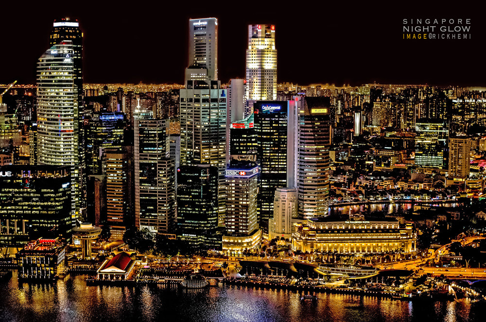 solo travel Asia, Singapore night glow, image by Rick Hemi