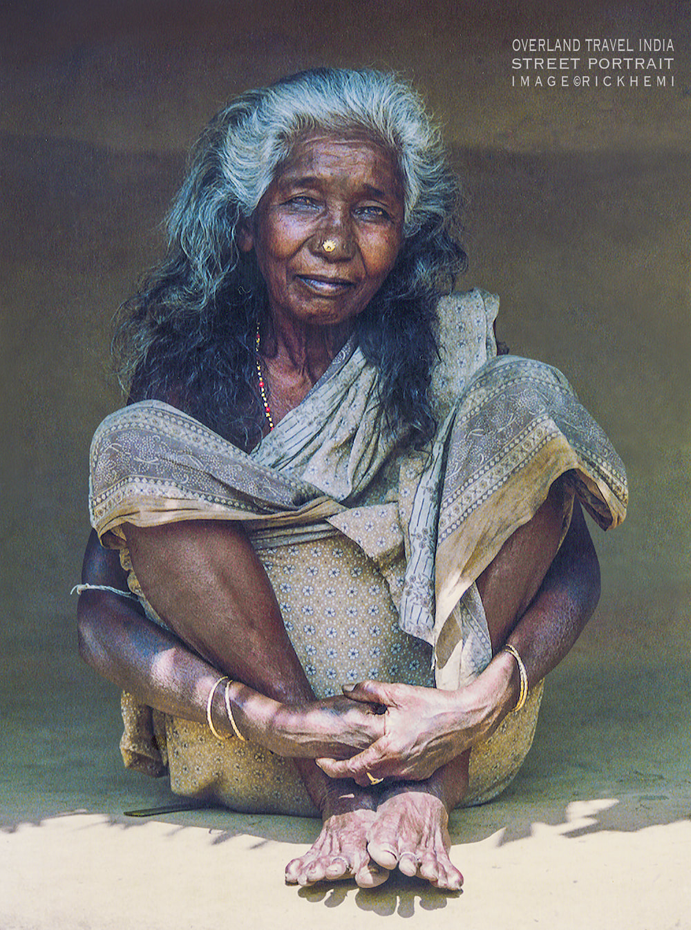 solo travel India, street portrait, SLR roll film 1980s, image by Rick Hemi 