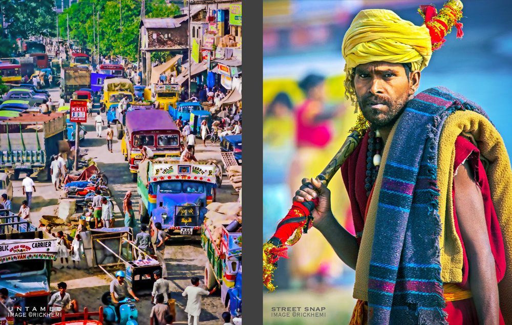 solo travel India, six months should do it, feel the Indian rush, images by Rick Hemi