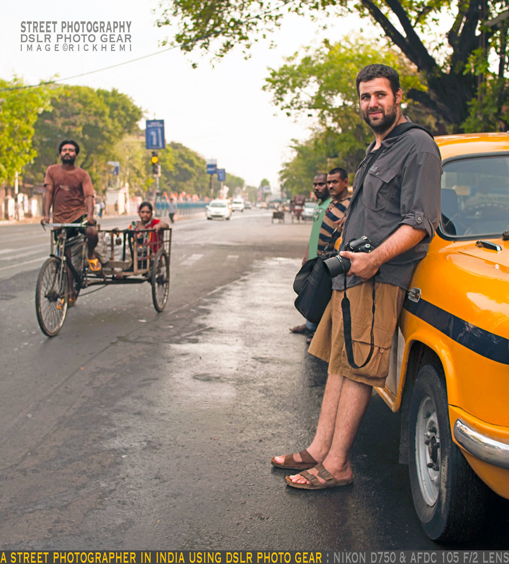solo travel offshore, foreign street photographer in India, image by Rick Hemi