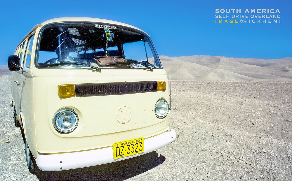 South America overland road trip journey, self-driving VW Kombi van, image by Rick Hemi