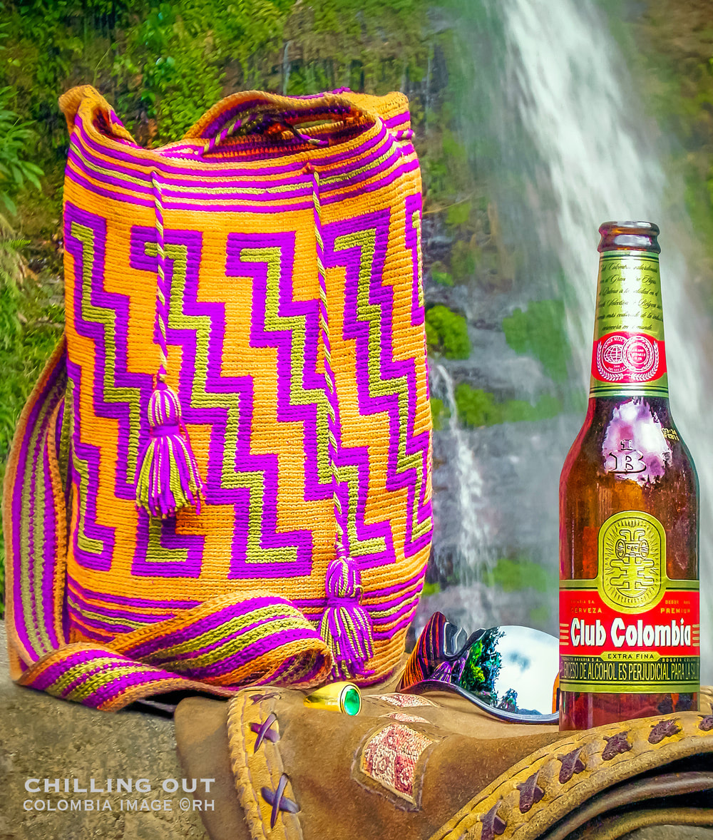 solo overland travel South America, Colombia, handmade Colombian bag, chillout image by Rick Hemi