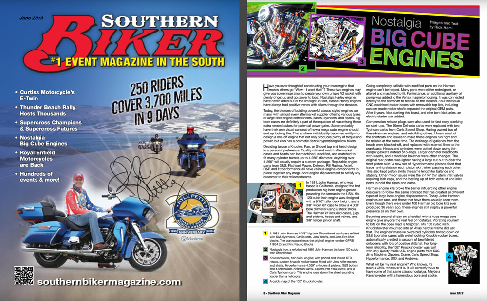 southern biker magazine USA, Published Article by Rick Hemi
