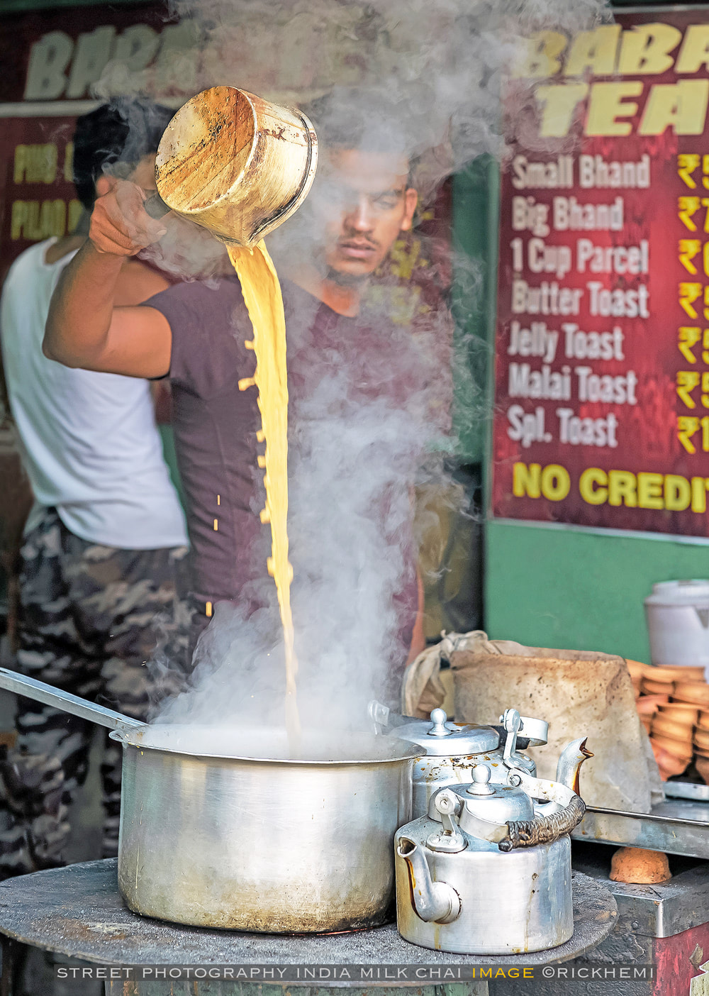 street photography India, overland travel India, street chai India, image by Rick Hemi