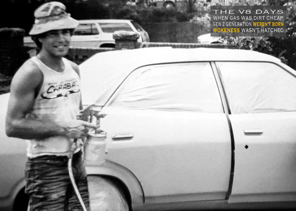 the V8 days when gasoline was dirt cheap, classic snap 1980s
